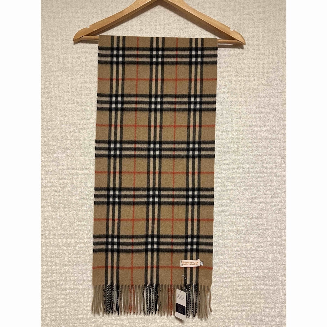 BURBERRY - BURBERRY バーバリー マフラー カシミア100% タグ BURBERRY - BURBERRY バーバリー マフラー カシミア100% タグ