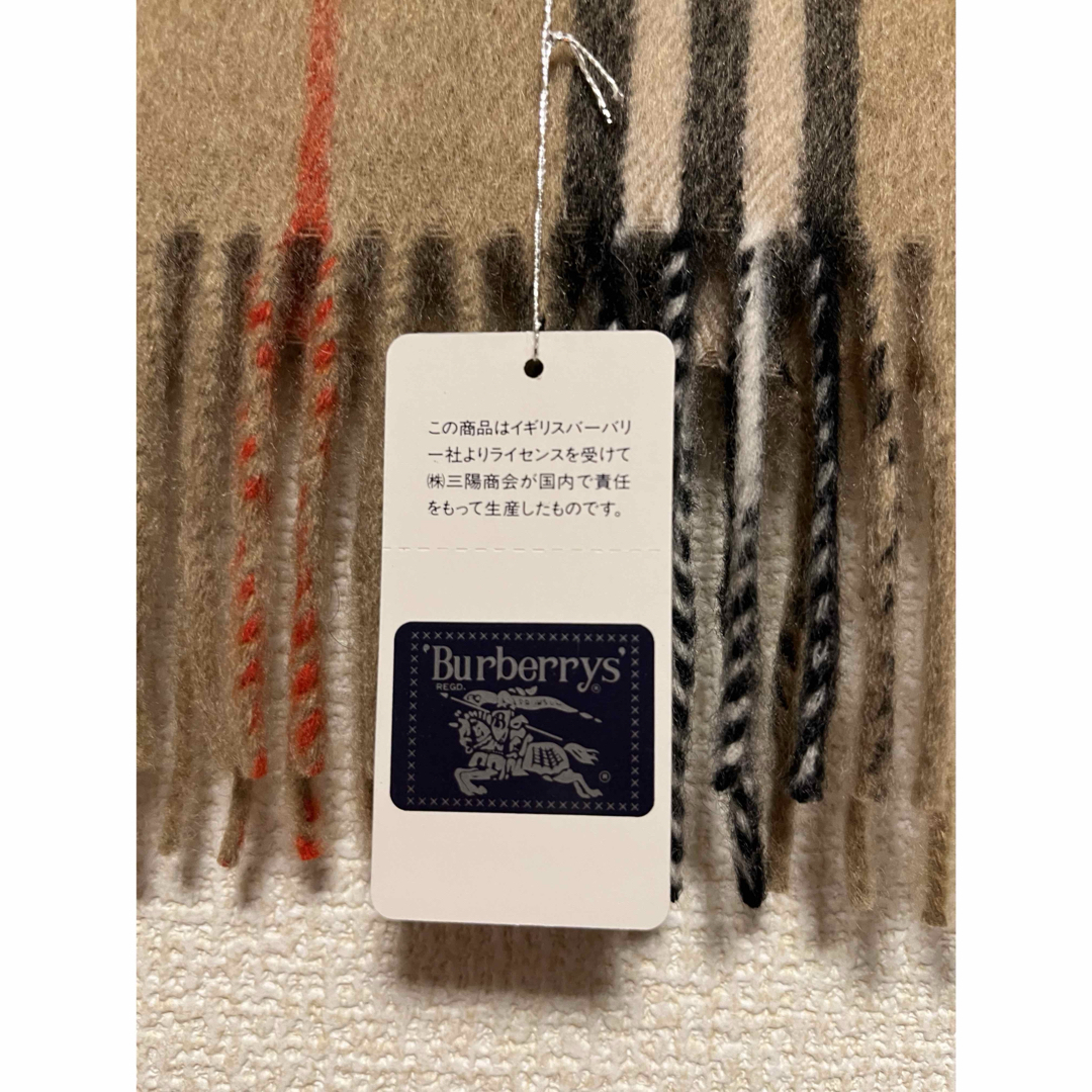 BURBERRY - BURBERRY バーバリー マフラー カシミア100% タグ BURBERRY - BURBERRY バーバリー マフラー カシミア100% タグ