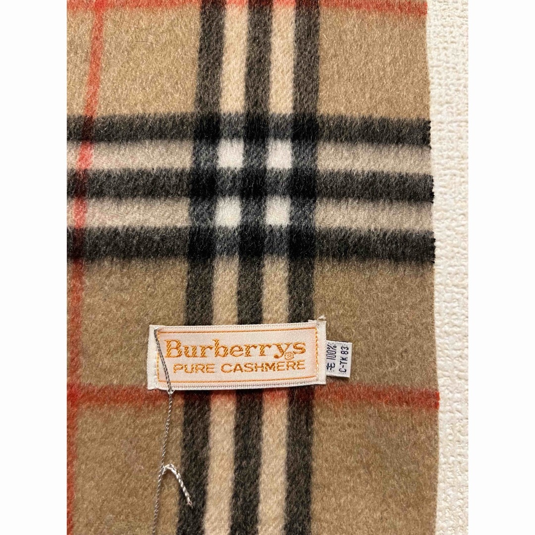 BURBERRY - BURBERRY バーバリー マフラー カシミア100% タグ BURBERRY - BURBERRY バーバリー マフラー カシミア100% タグ