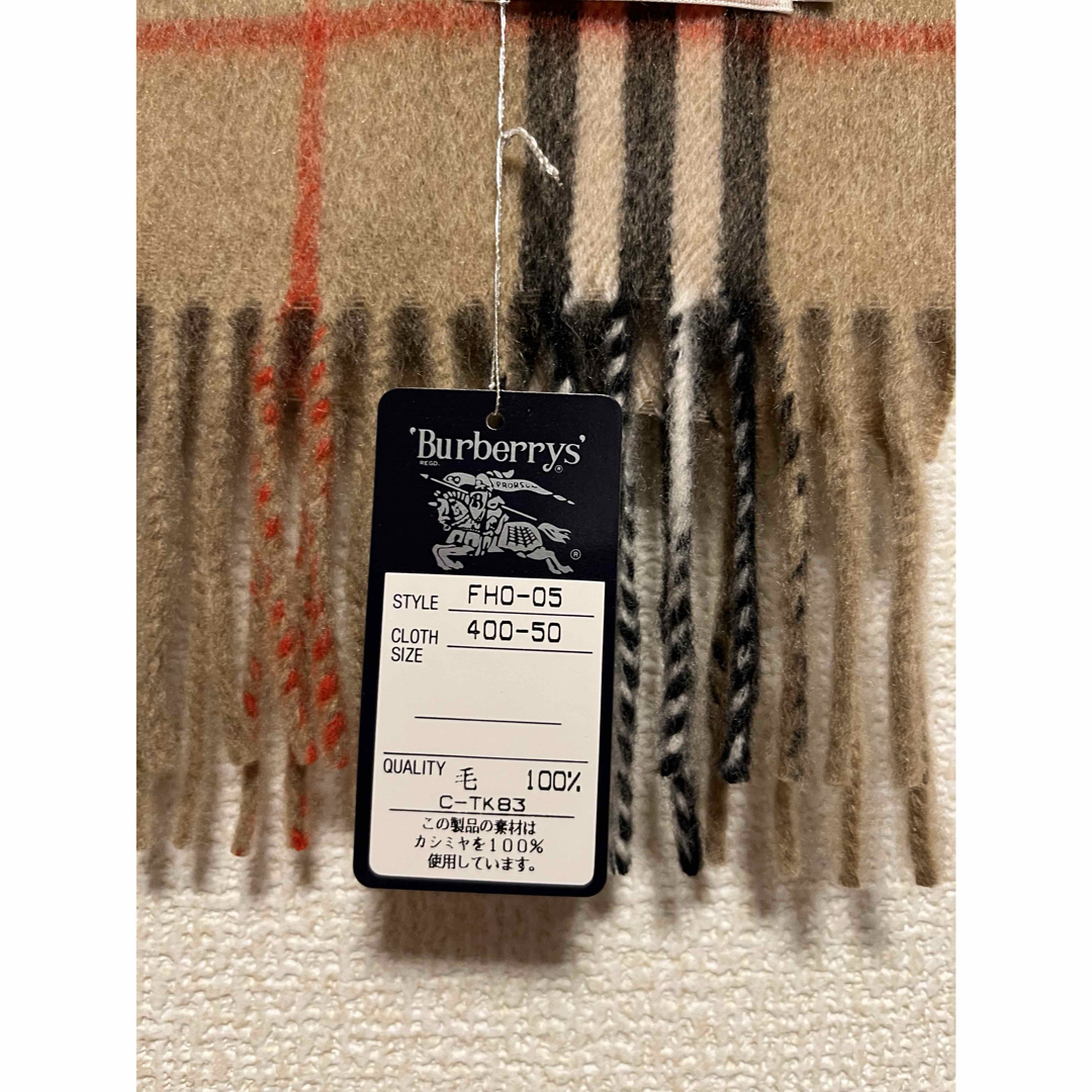 BURBERRY - BURBERRY バーバリー マフラー カシミア100% タグ BURBERRY - BURBERRY バーバリー マフラー カシミア100% タグ