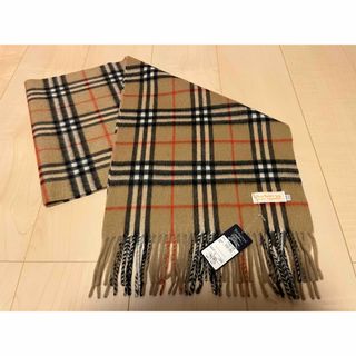 BURBERRY - BURBERRY バーバリー マフラー カシミア100% タグ BURBERRY - BURBERRY バーバリー マフラー カシミア100% タグ