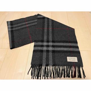 BURBERRY - BURBERRY バーバリー カシミヤ カシミア100% ロゴ BURBERRY - BURBERRY バーバリー カシミヤ カシミア100% ロゴ