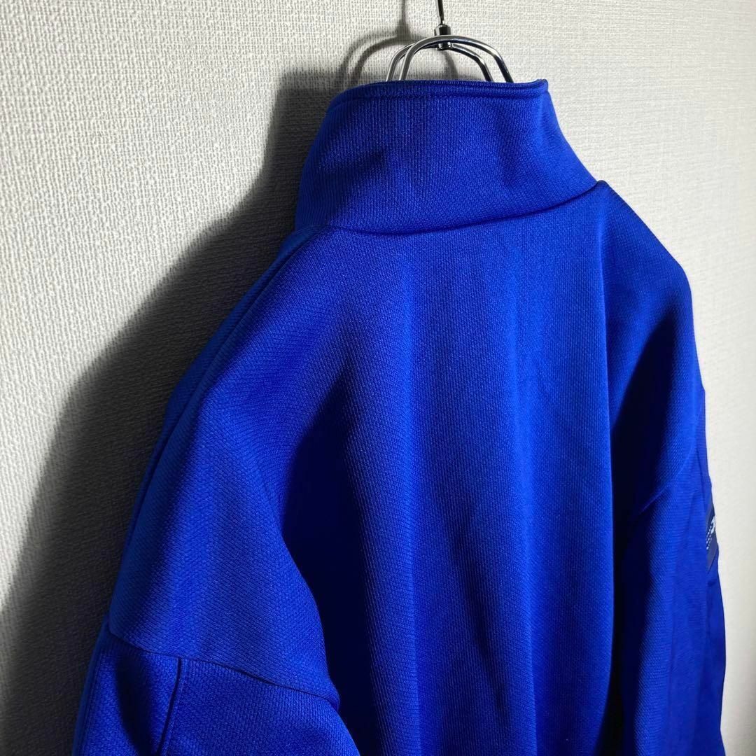 90s】アディダス 刺繍ロゴ トラックジャケット ジャージ 青 L 90s】アディダス 刺繍ロゴ トラックジャケット ジャージ 青 L