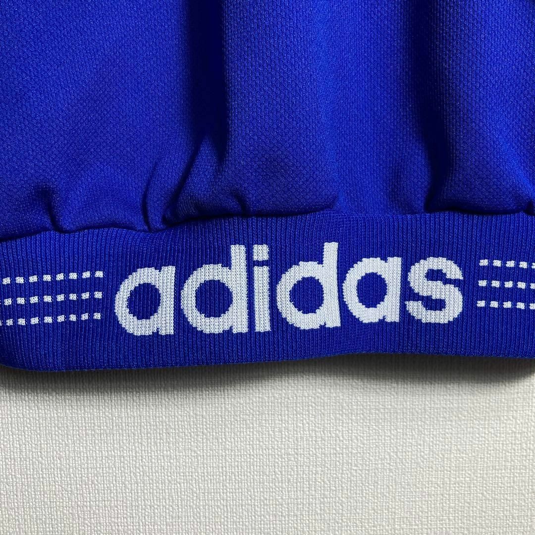 90s】アディダス 刺繍ロゴ トラックジャケット ジャージ 青 L 90s】アディダス 刺繍ロゴ トラックジャケット ジャージ 青 L