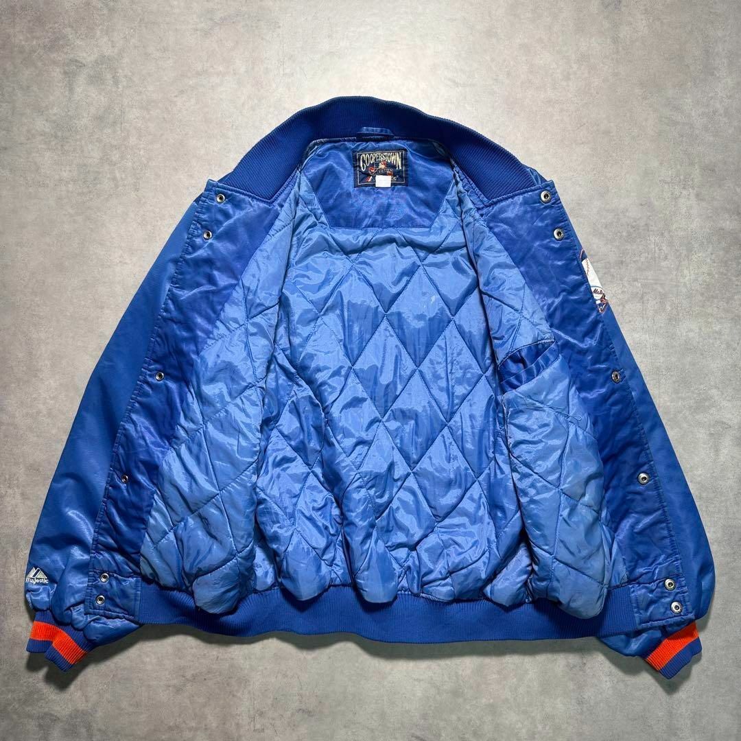 MLB】90sニューヨークメッツ ナイロンスタジャン Lサイズ MLB】90sニューヨークメッツ ナイロンスタジャン Lサイズ