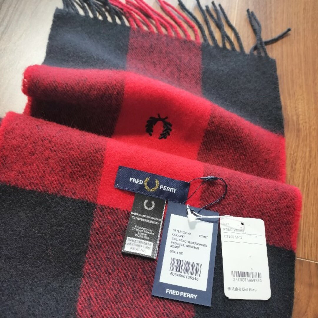 FRED PERRY - 新品フレッドペリー マフラーの通販 by sp's shop FRED PERRY - 新品フレッドペリー マフラーの通販 by sp's shop