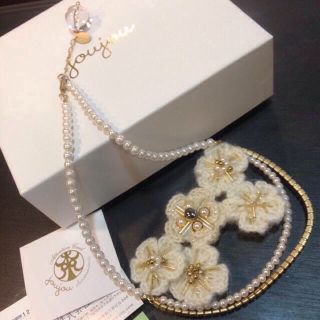 ジュジュ(joujou)のjoujou ニットフラワーネックレス(ネックレス)