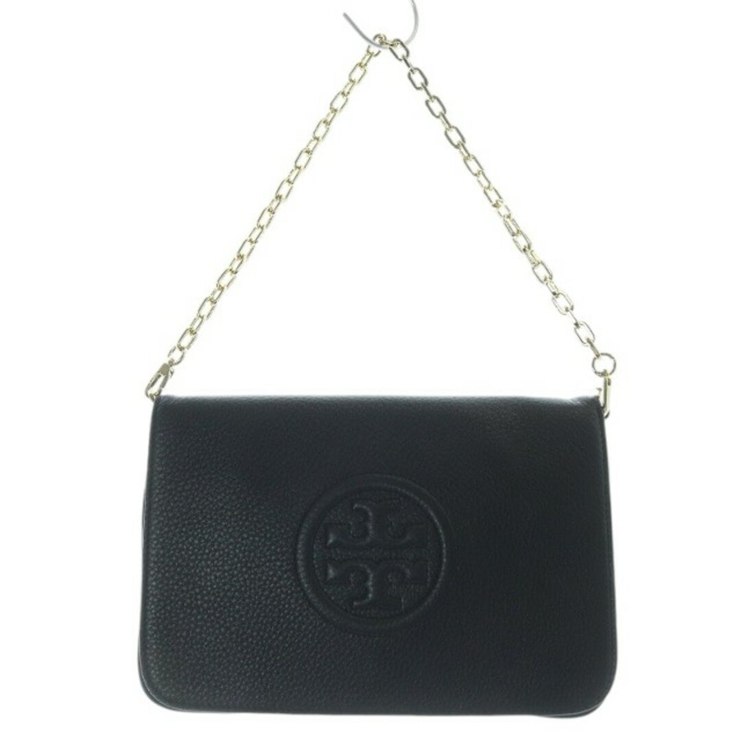 Tory Burch - トリーバーチ ショルダーバッグ ハンドバッグ ロゴ デザイン 黒 ゴールド色