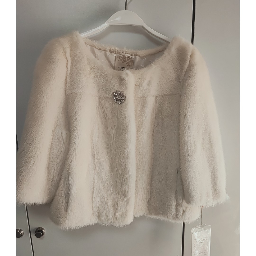 リアルミンクファー/MINKショートコートジャケットポンチョ M リアルミンクファー/MINKショートコートジャケットポンチョ M