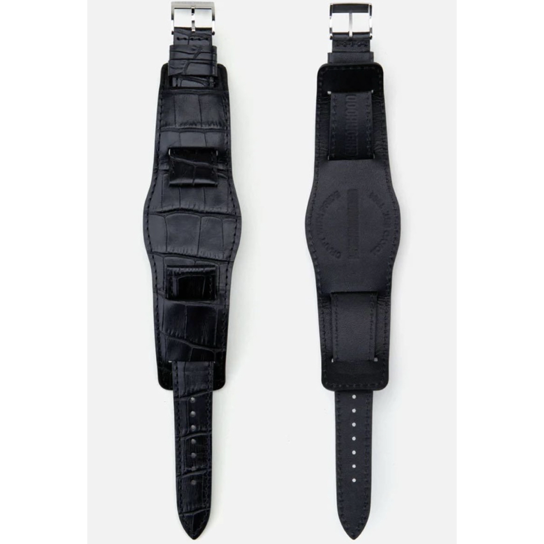 新品未使用】neighborhood LEATHER EMB WATCH BAND.CL black COW 新品未使用】neighborhood LEATHER EMB WATCH BAND.CL black COW