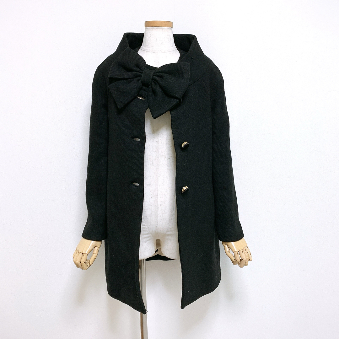 美品✨】定価 90,000円❤ケイトスペード ✨サイズ0✨リボンコート 美品✨】定価 90,000円❤ケイトスペード ✨サイズ0✨リボンコート