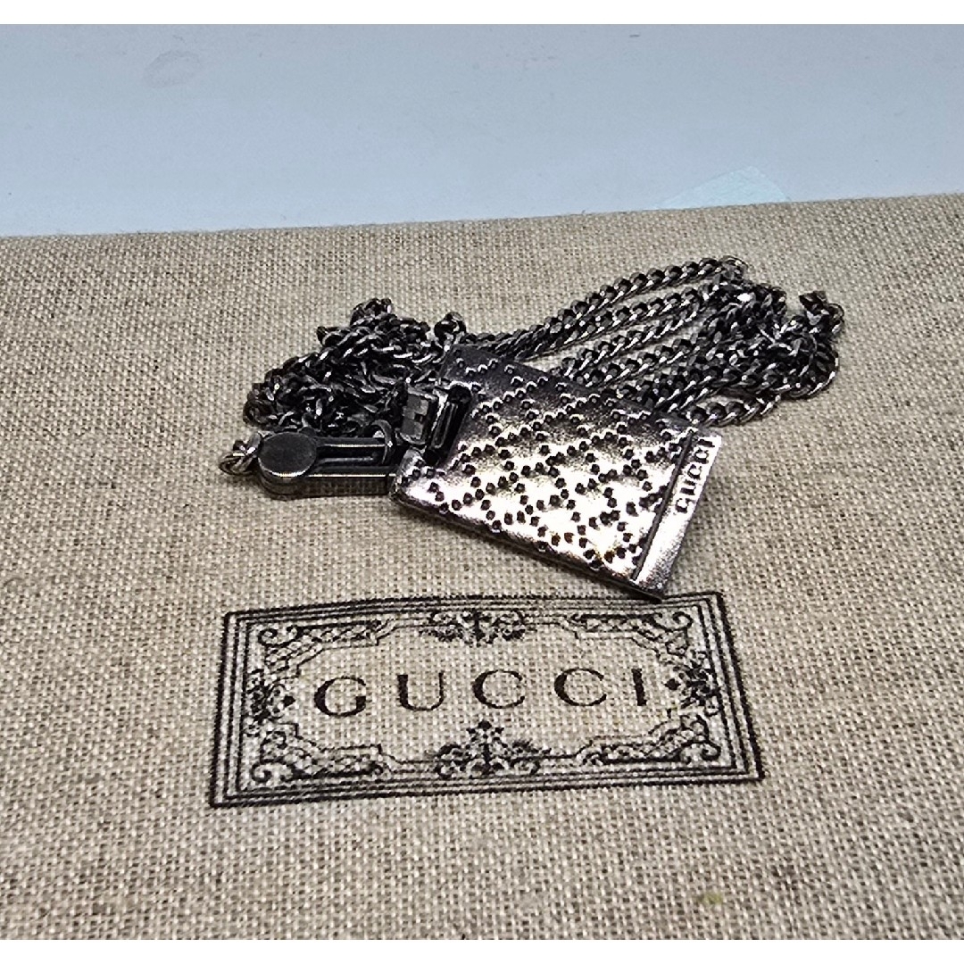 GUCCI - 【廃盤品】GUCCI ディアマンテ ブラック シルバー GUCCI - 【廃盤品】GUCCI ディアマンテ ブラック シルバー