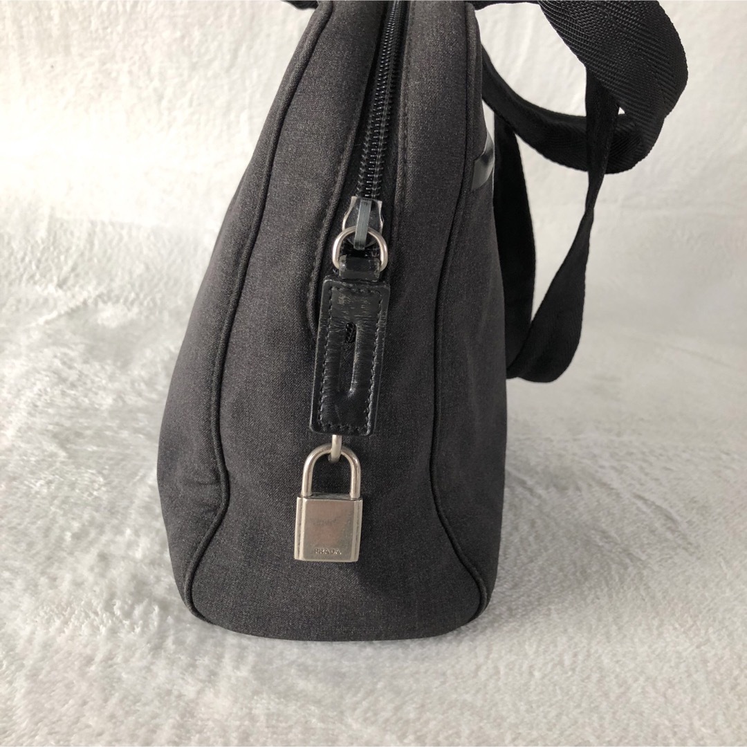PRADA - プラダ PRADA プラダスポーツ ハンドバッグ グレー 男女 PRADA - プラダ PRADA プラダスポーツ ハンドバッグ グレー 男女