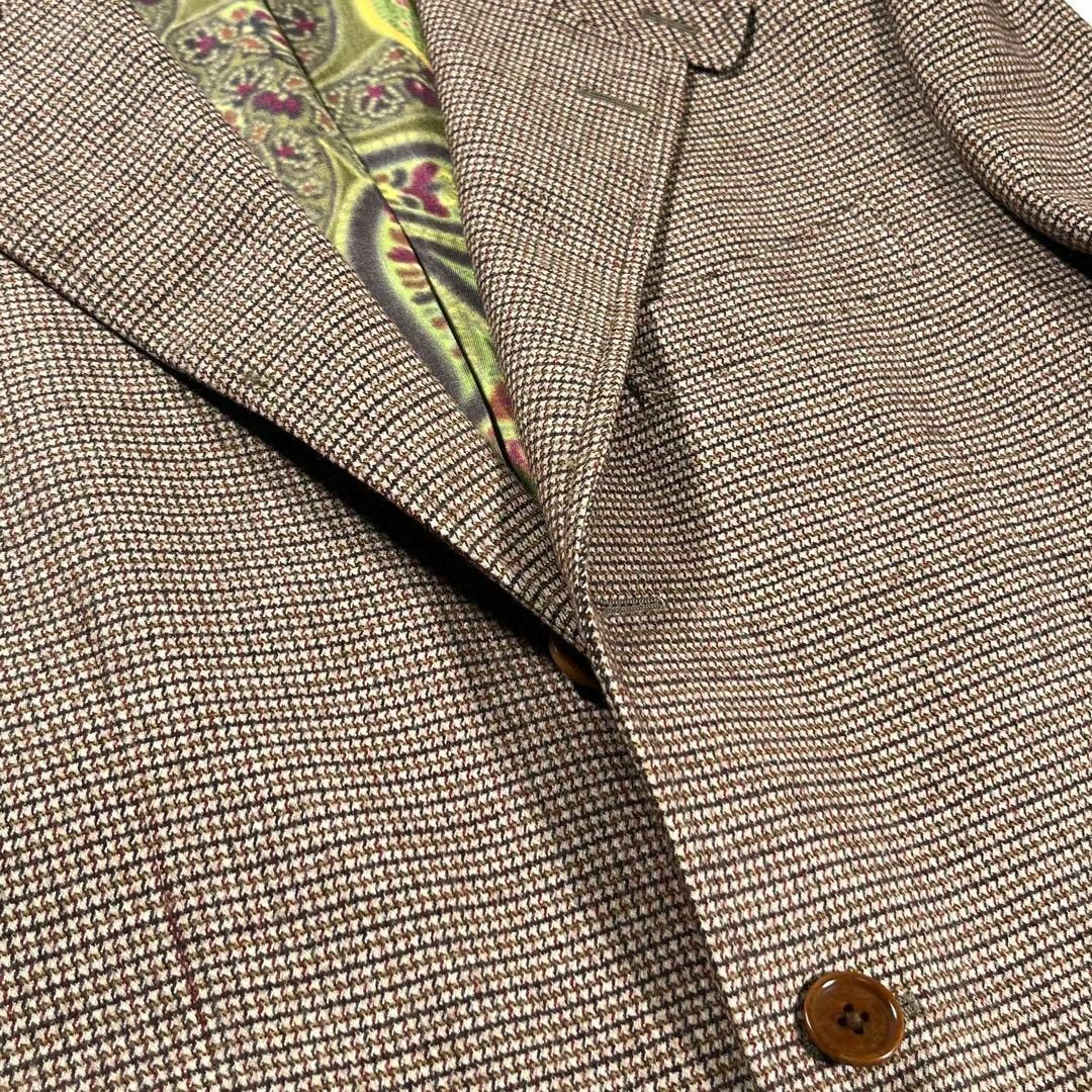 試着のみ】ETRO エトロ 千鳥柄 ペイズリー 段返り3Bテーラード 試着のみ】ETRO エトロ 千鳥柄 ペイズリー 段返り3Bテーラード