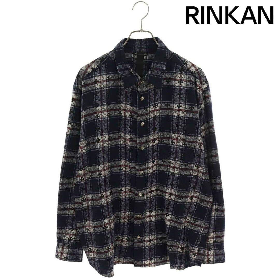Chrome Hearts - クロムハーツ LOOSEENDS LS CHECK/ルーズエンド クロスパッチ付クロス総柄チェック長袖シャツ メンズ XLの通販 by RINKAN|クロムハーツならラクマ Chrome Hearts - クロムハーツ LOOSEENDS LS CHECK/ルーズエンド クロスパッチ付クロス総柄チェック長袖シャツ メンズ XLの通販 by RINKAN|クロムハーツならラクマ