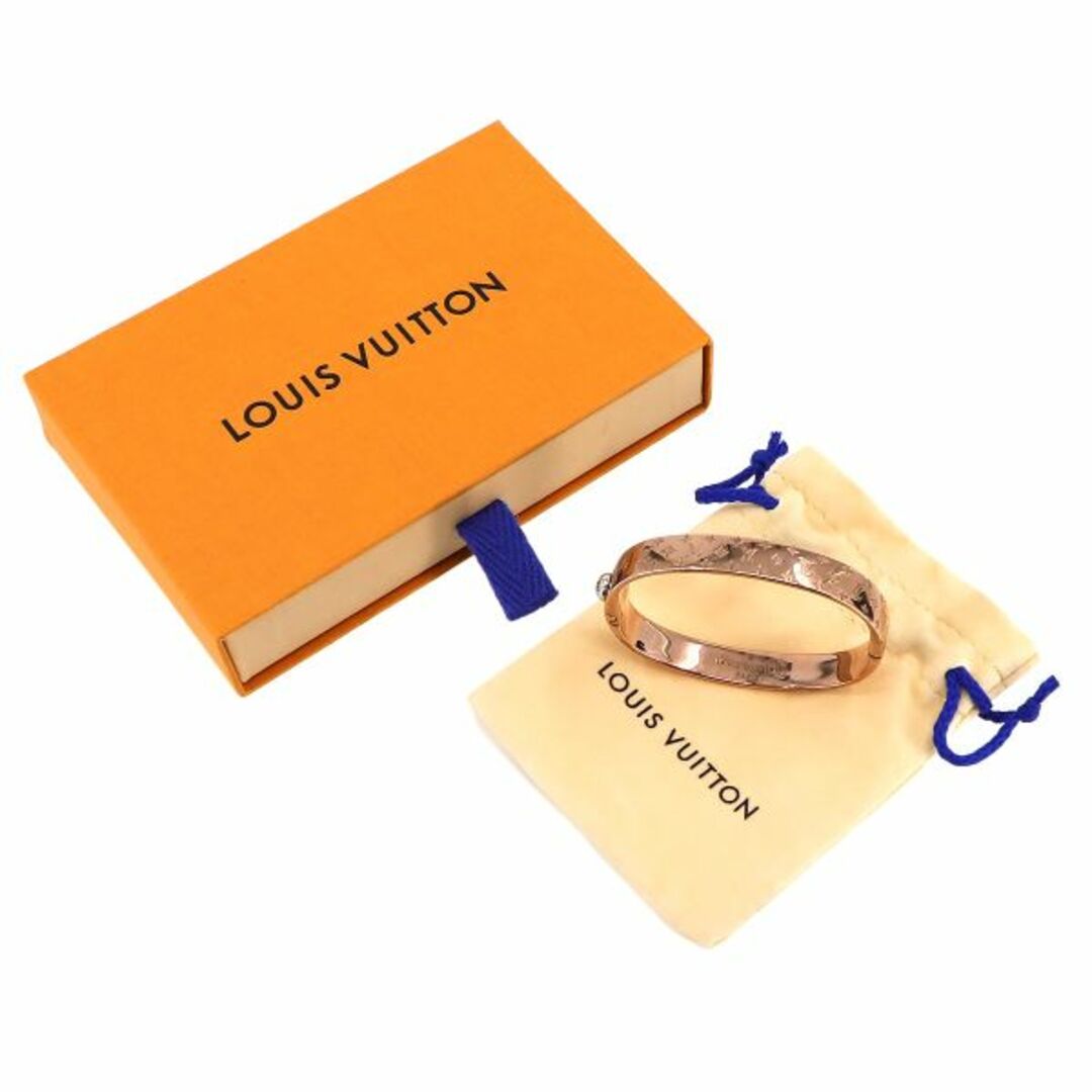 新品同様 ルイ ヴィトン LOUIS VUITTON カフ ナノグラム 新品同様 ルイ ヴィトン LOUIS VUITTON カフ ナノグラム