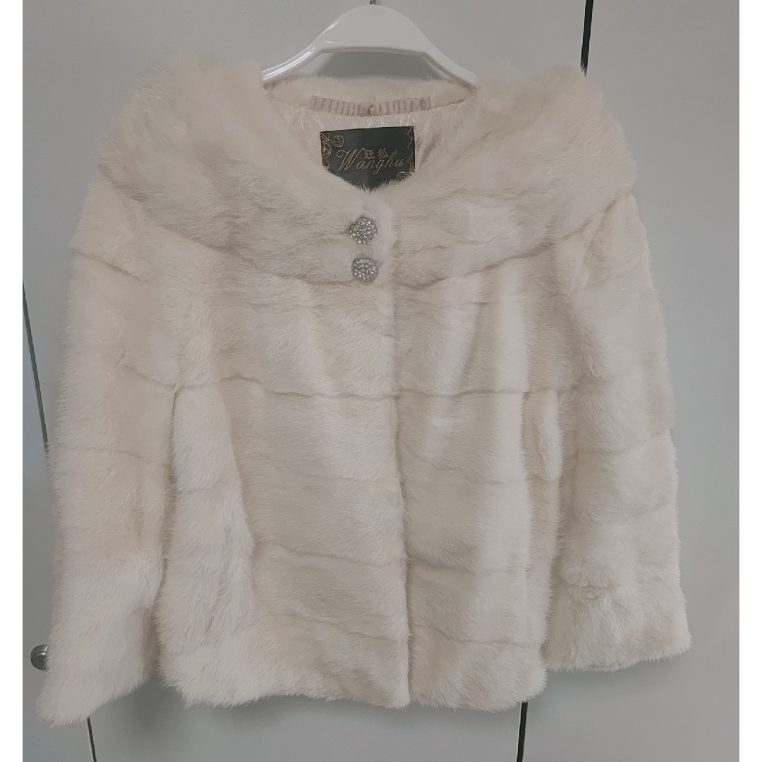 リアルミンクファー/MINKショートコートジャケットポンチョ Mサイズ リアルミンクファー/MINKショートコートジャケットポンチョ Mサイズ