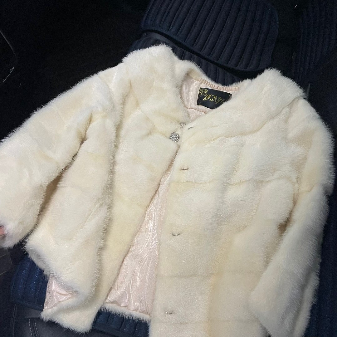 リアルミンクファー/MINKショートコートジャケットポンチョ Mサイズ リアルミンクファー/MINKショートコートジャケットポンチョ Mサイズ