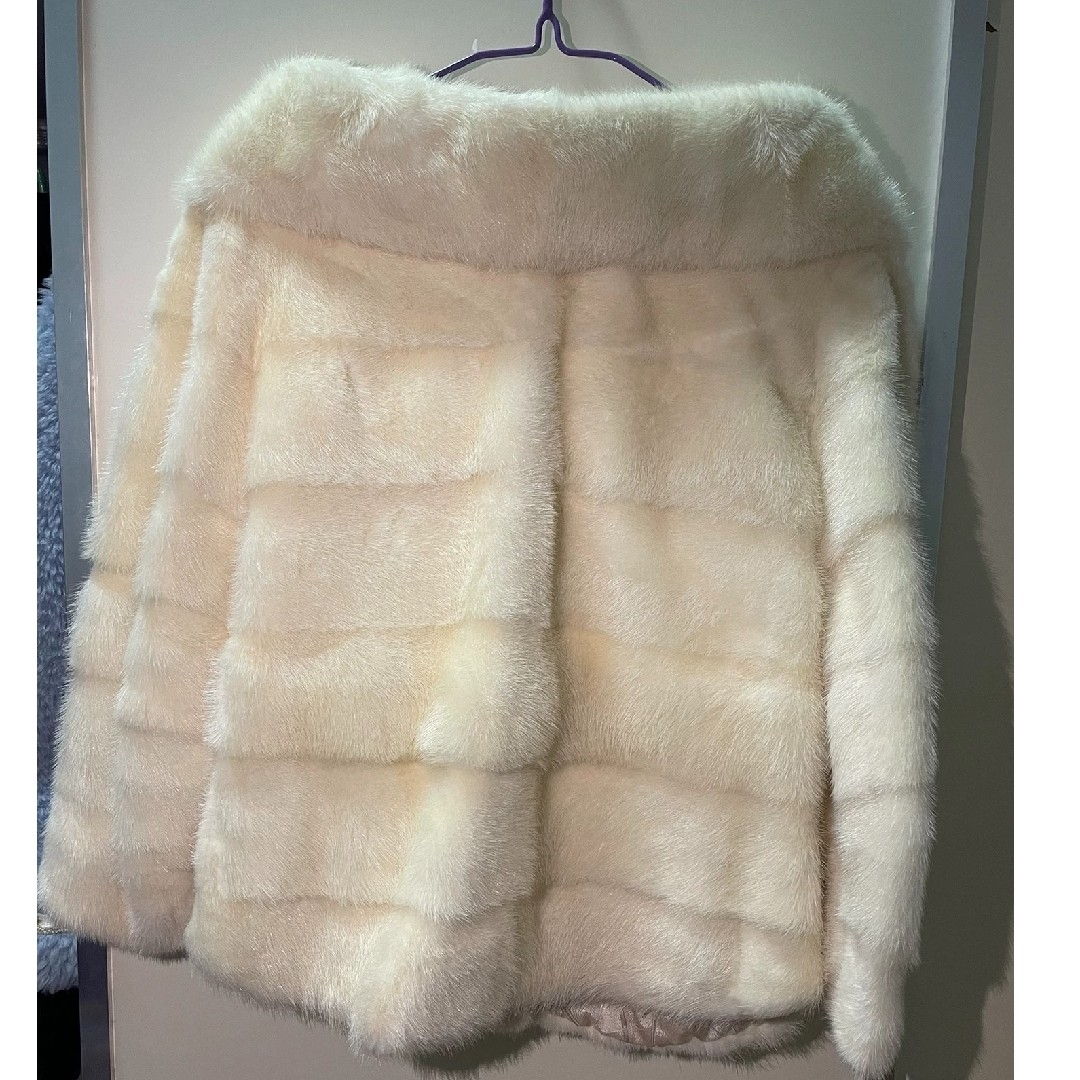 リアルミンクファー/MINKショートコートジャケットポンチョ Mサイズ リアルミンクファー/MINKショートコートジャケットポンチョ Mサイズ