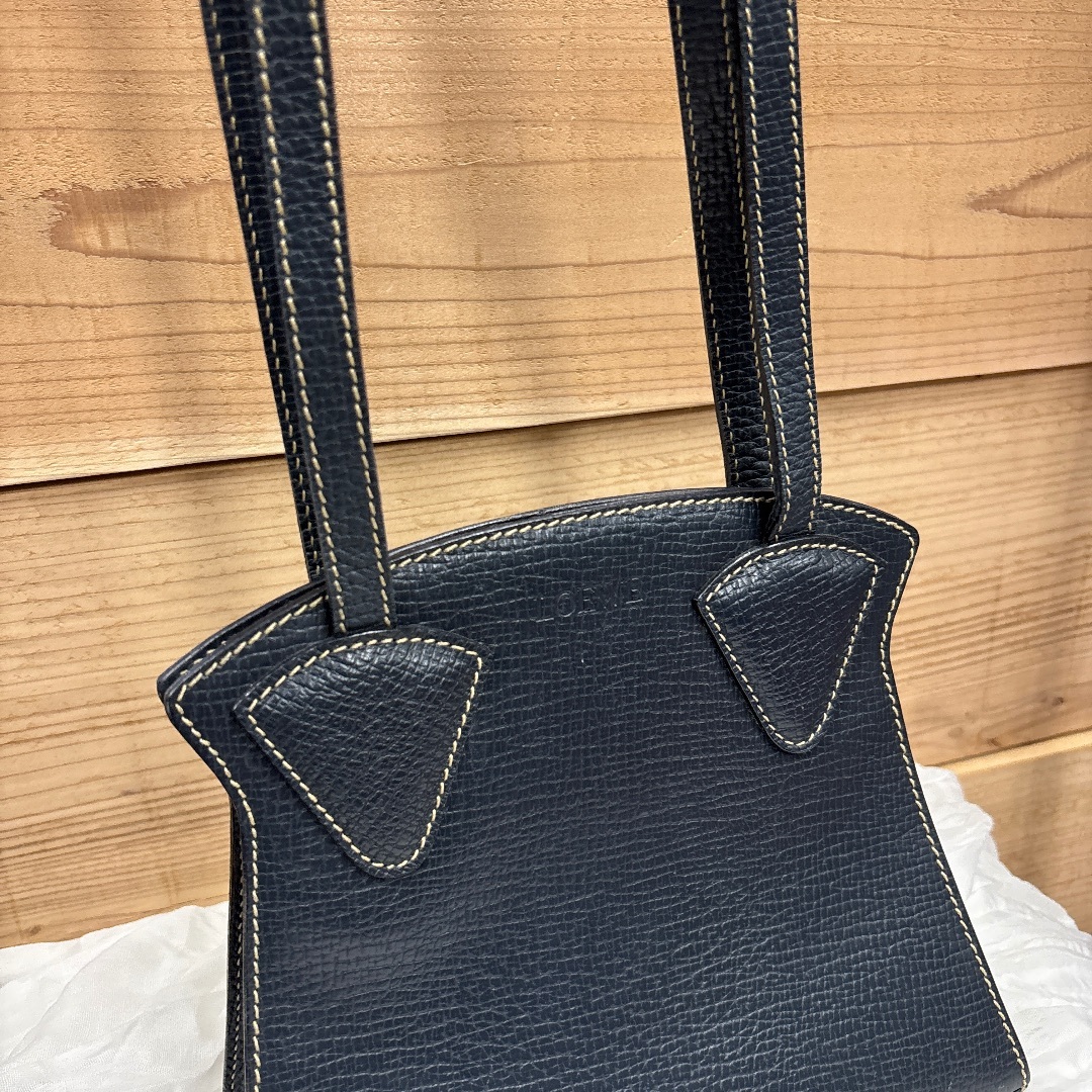 LOEWE - 【新年セール】ロエベ レザー ハンドバッグ ボックス型 LOEWE - 【新年セール】ロエベ レザー ハンドバッグ ボックス型