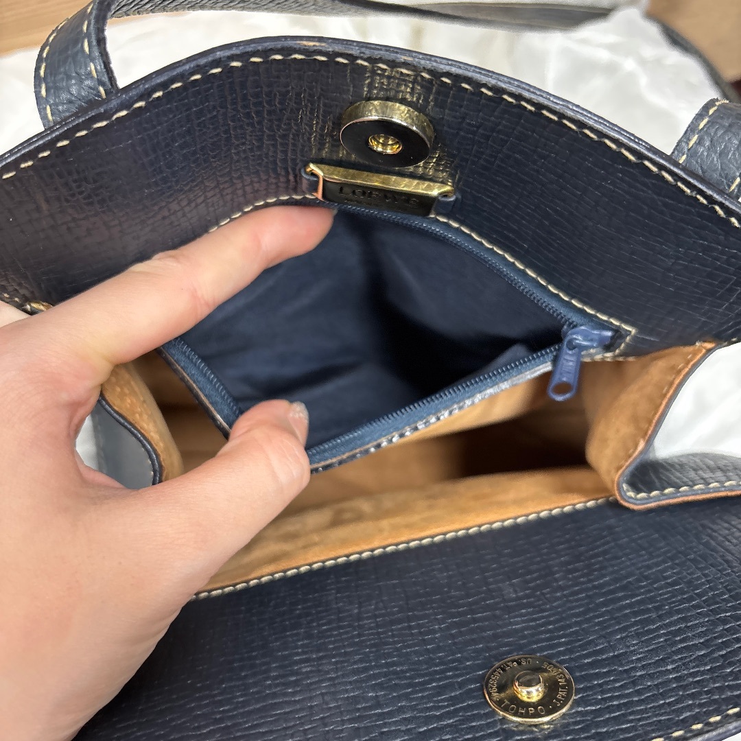 LOEWE - 【新年セール】ロエベ レザー ハンドバッグ ボックス型 LOEWE - 【新年セール】ロエベ レザー ハンドバッグ ボックス型