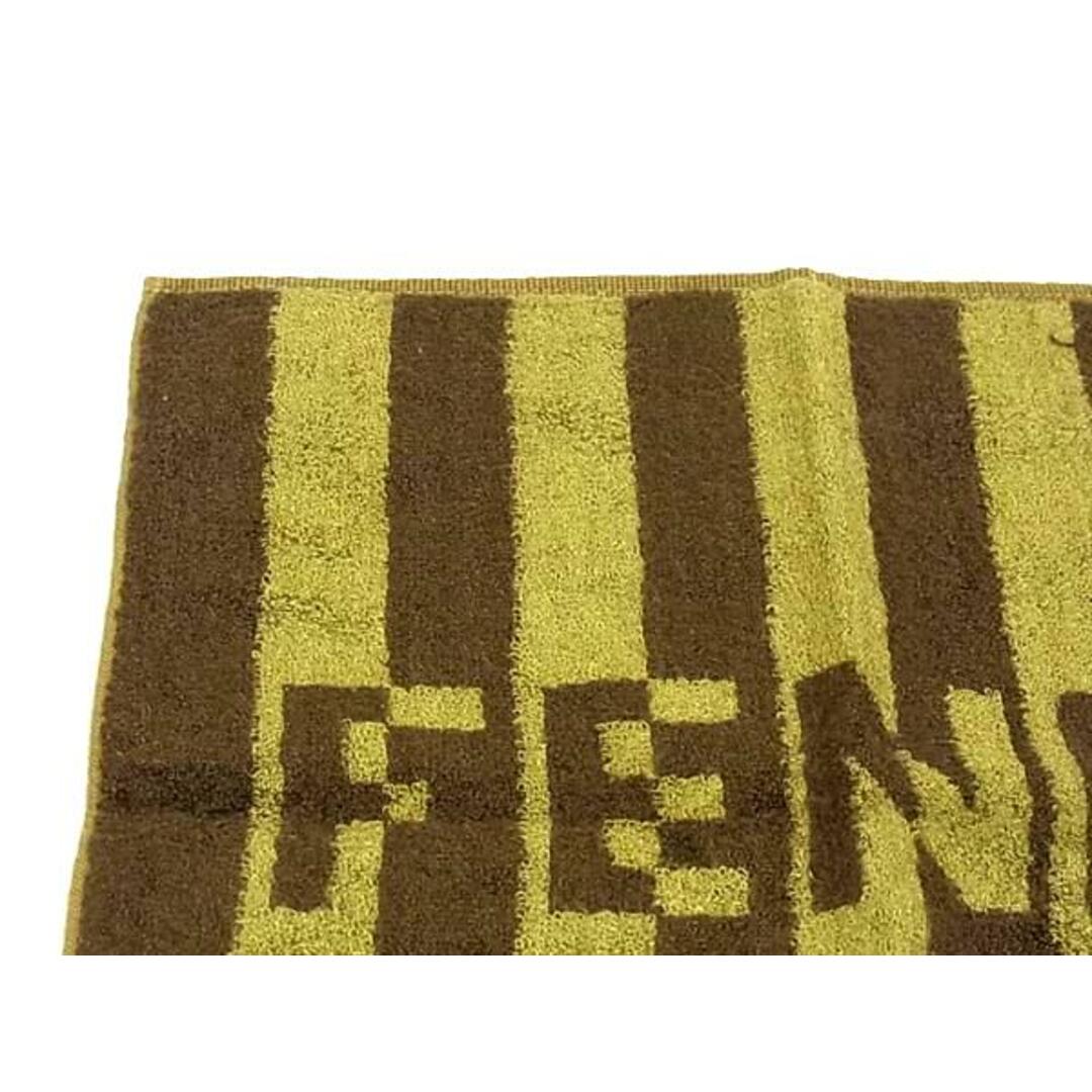 FENDI(フェンディ)の■極美品■ FENDI フェンディ ハンカチーフ ハンドタオル ミニタオル 2点セット メンズ レディース ブラウン系×カーキ系 DG6064 メンズのメンズ その他(その他)の商品写真