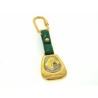 ランセル(LANCEL)の■美品■ LANCEL ランセル レザー ホース 馬 キーホルダー バックチャーム アクセサリー ゴールド系×グリーン系×シルバー系 DG5359(その他)