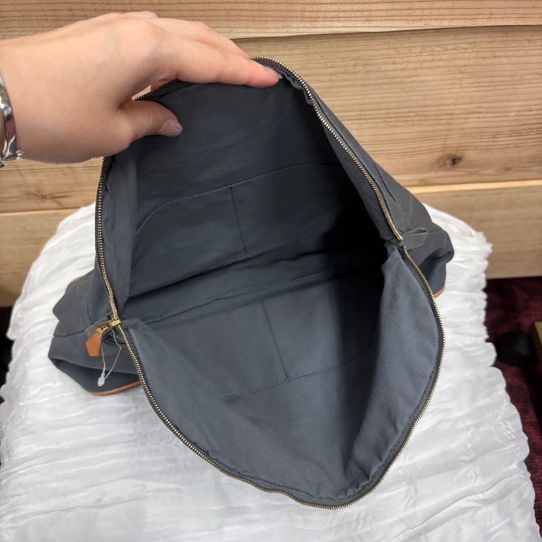 エルメス HERMES ボリードポーチ GM ブラウン トワルシェブロン