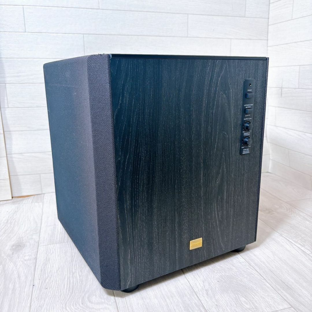 ONKYO デュアルドライブ アンプ内蔵 サブウーファー SKW-320 良品