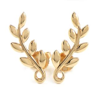 ティファニー(Tiffany & Co.)のティファニー Tiffany & Co. ピアス オリーブ リーフ クライマー 60702578 K18PG 【中古】(ピアス)