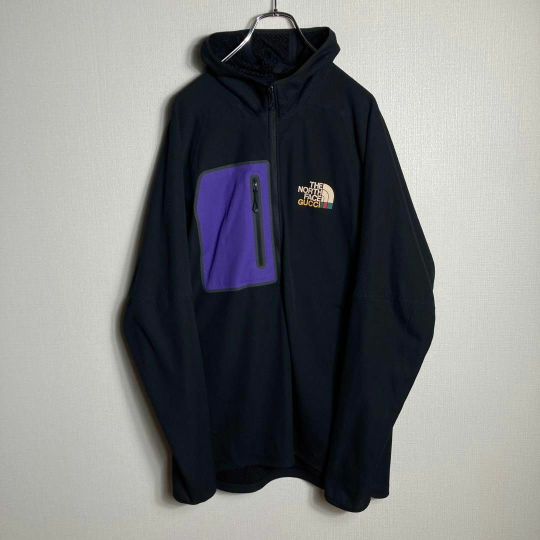 GUCCI - 【極美品】GUCCI × NORTH FACE ロゴプリント ジップ GUCCI - 【極美品】GUCCI × NORTH FACE ロゴプリント ジップ
