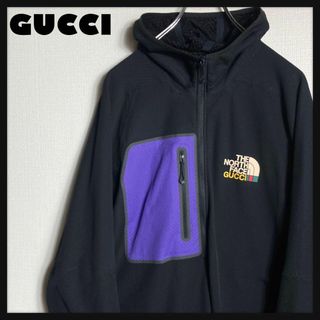 GUCCI - 【極美品】GUCCI × NORTH FACE ロゴプリント ジップ GUCCI - 【極美品】GUCCI × NORTH FACE ロゴプリント ジップ