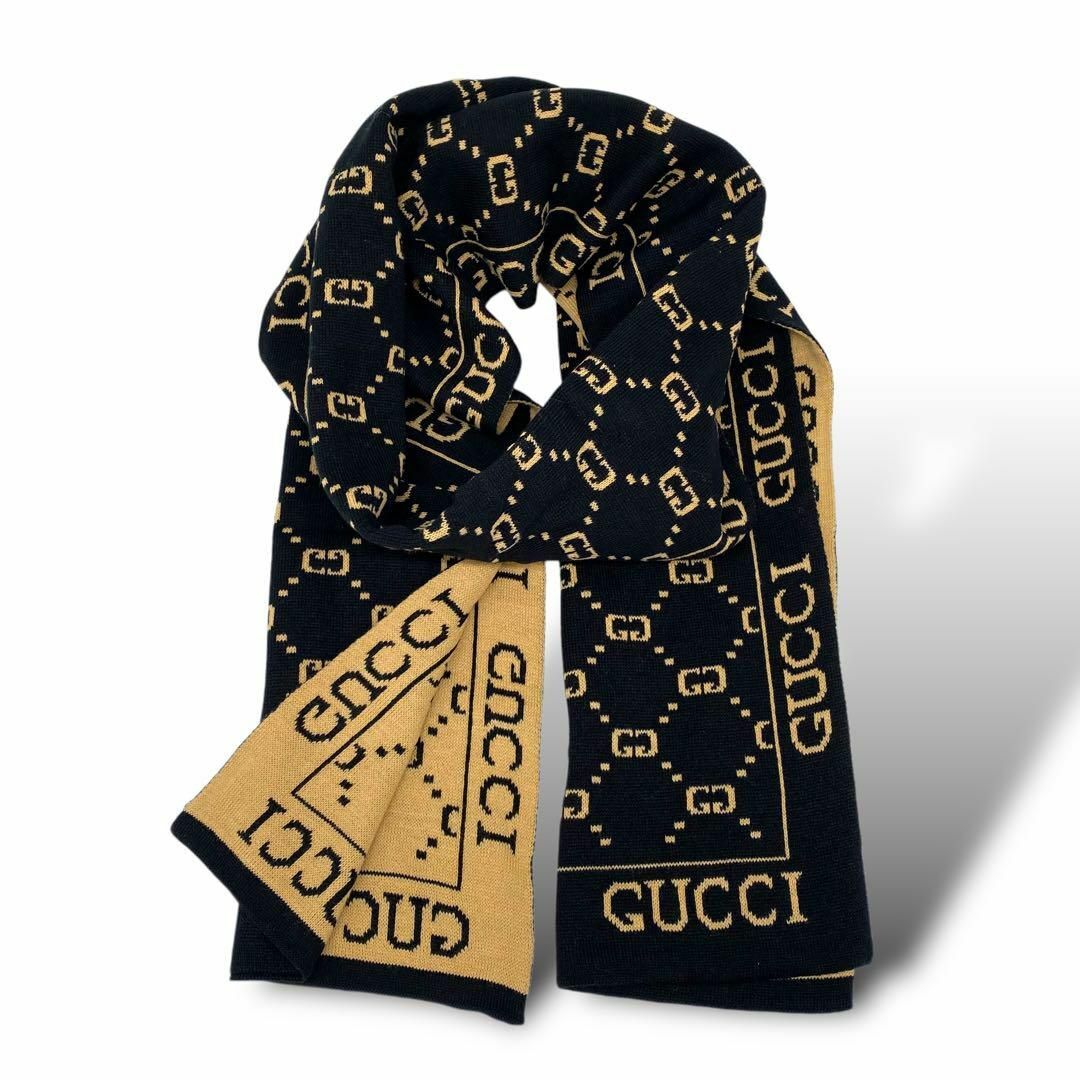GUCCI - 極美品 GUCCI グッチ マフラー ストール ラメ GG柄 GUCCI - 極美品 GUCCI グッチ マフラー ストール ラメ GG柄