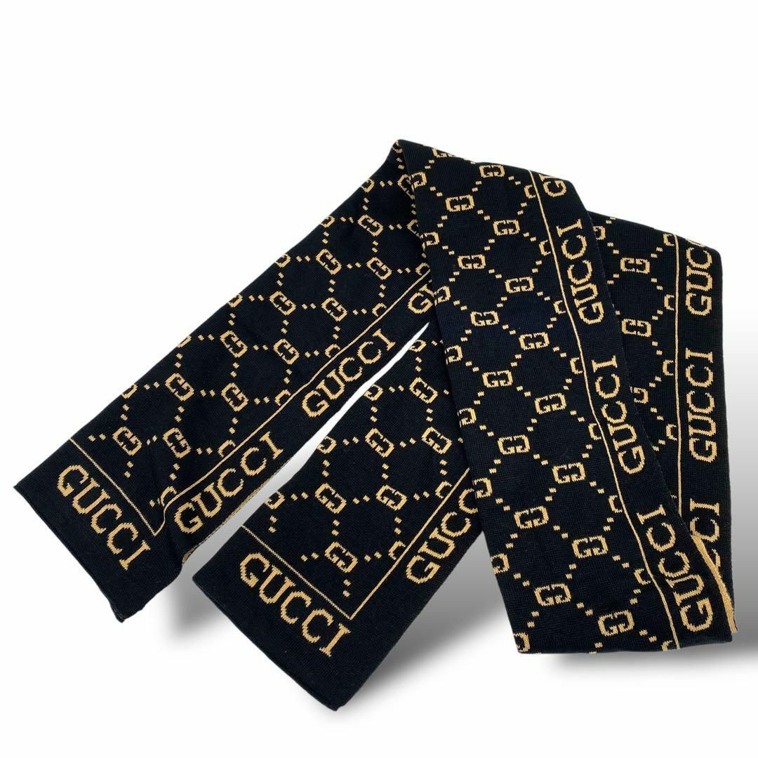 GUCCI - 極美品 GUCCI グッチ マフラー ストール ラメ GG柄 GUCCI - 極美品 GUCCI グッチ マフラー ストール ラメ GG柄