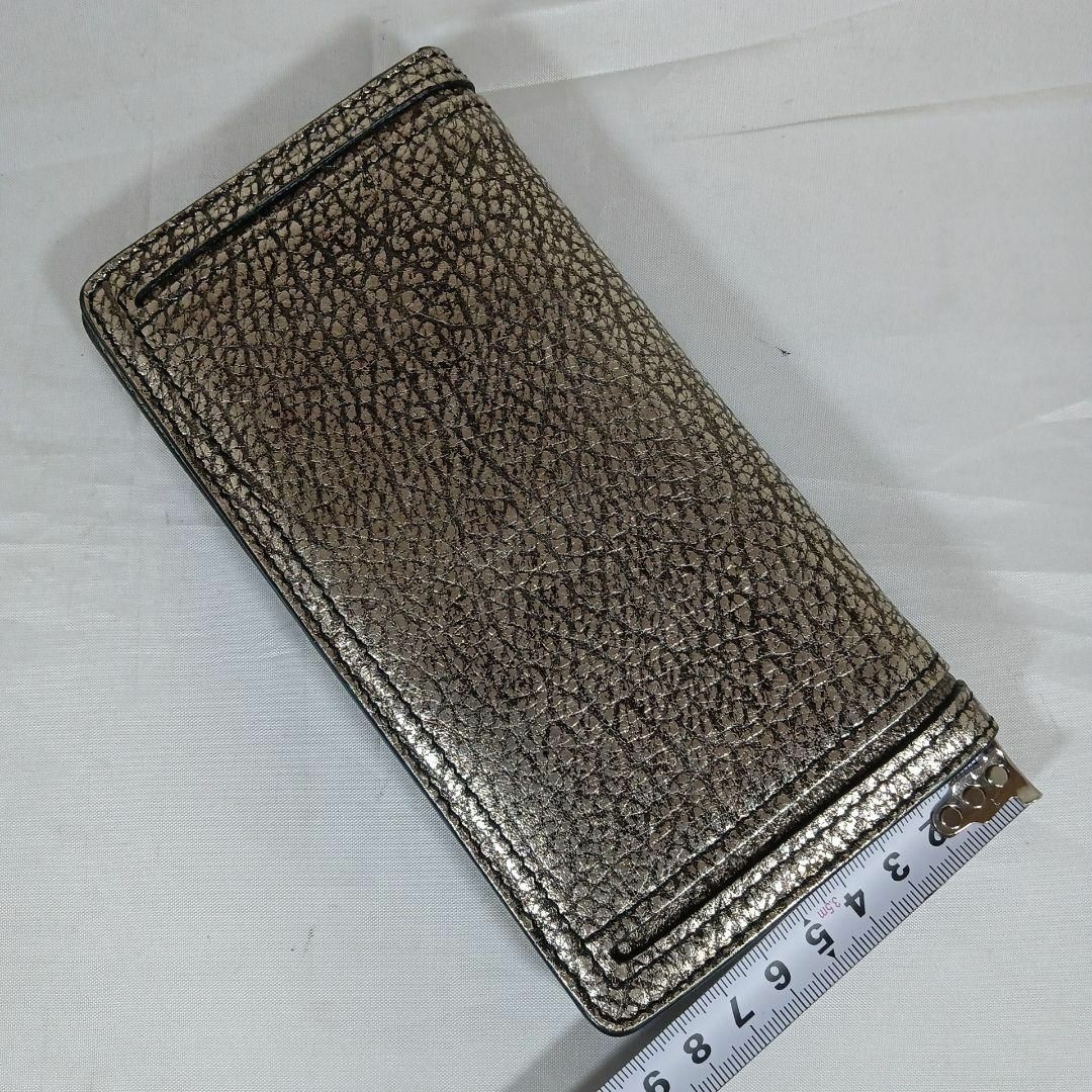 84超美品 セリーヌ 長財布 2つ折り シルバー レザー 収納多 ロゴ 84超美品 セリーヌ 長財布 2つ折り シルバー レザー 収納多 ロゴ