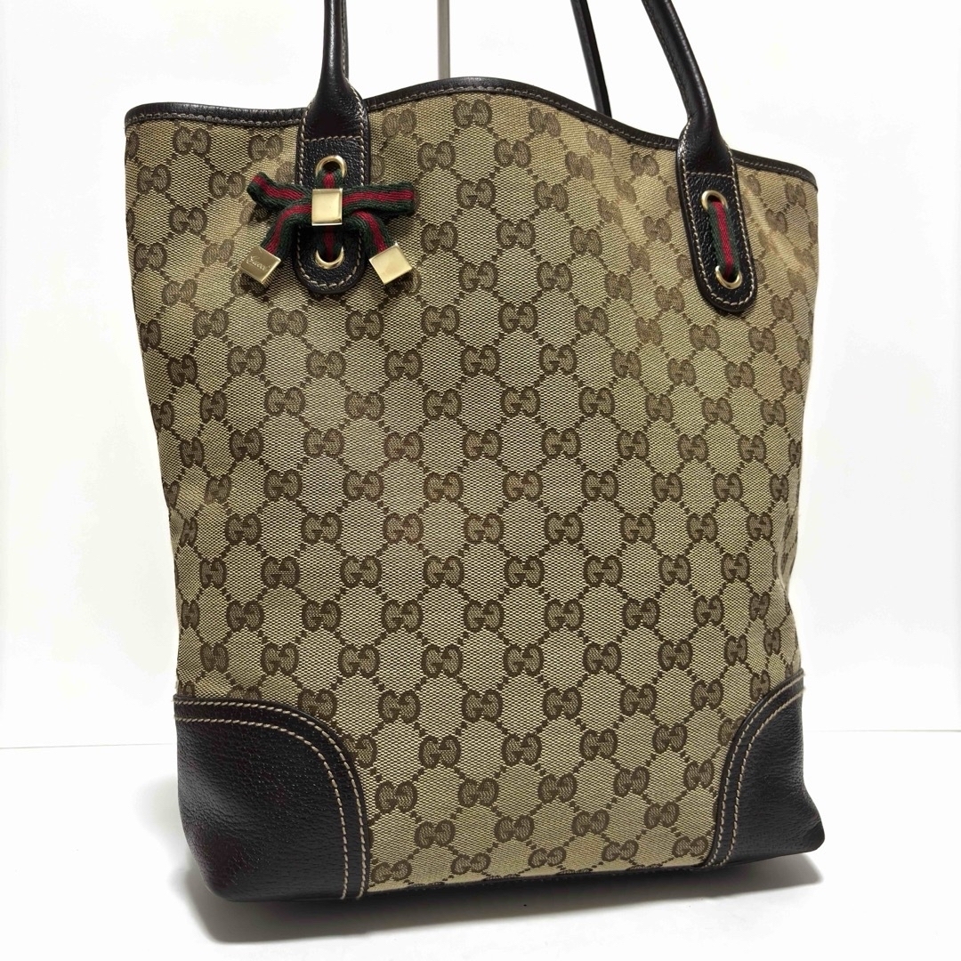 GUCCI - 006 つばき様 グッチ トートバッグ プリンシー シェリーライン キャンバス