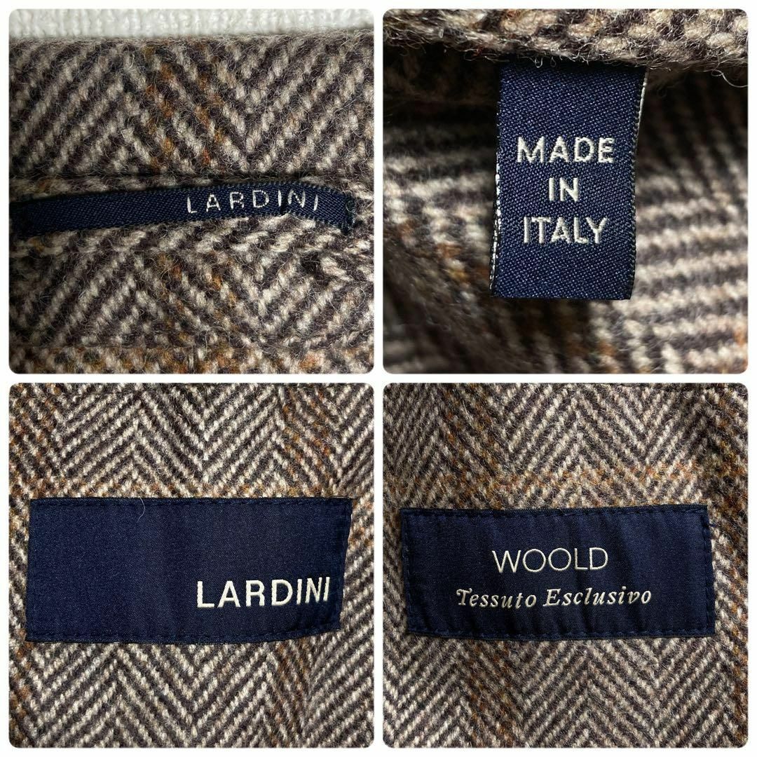 LARDINI - 【定価16万円】ラルディーニ ヘリンボーン オーバー LARDINI - 【定価16万円】ラルディーニ ヘリンボーン オーバー
