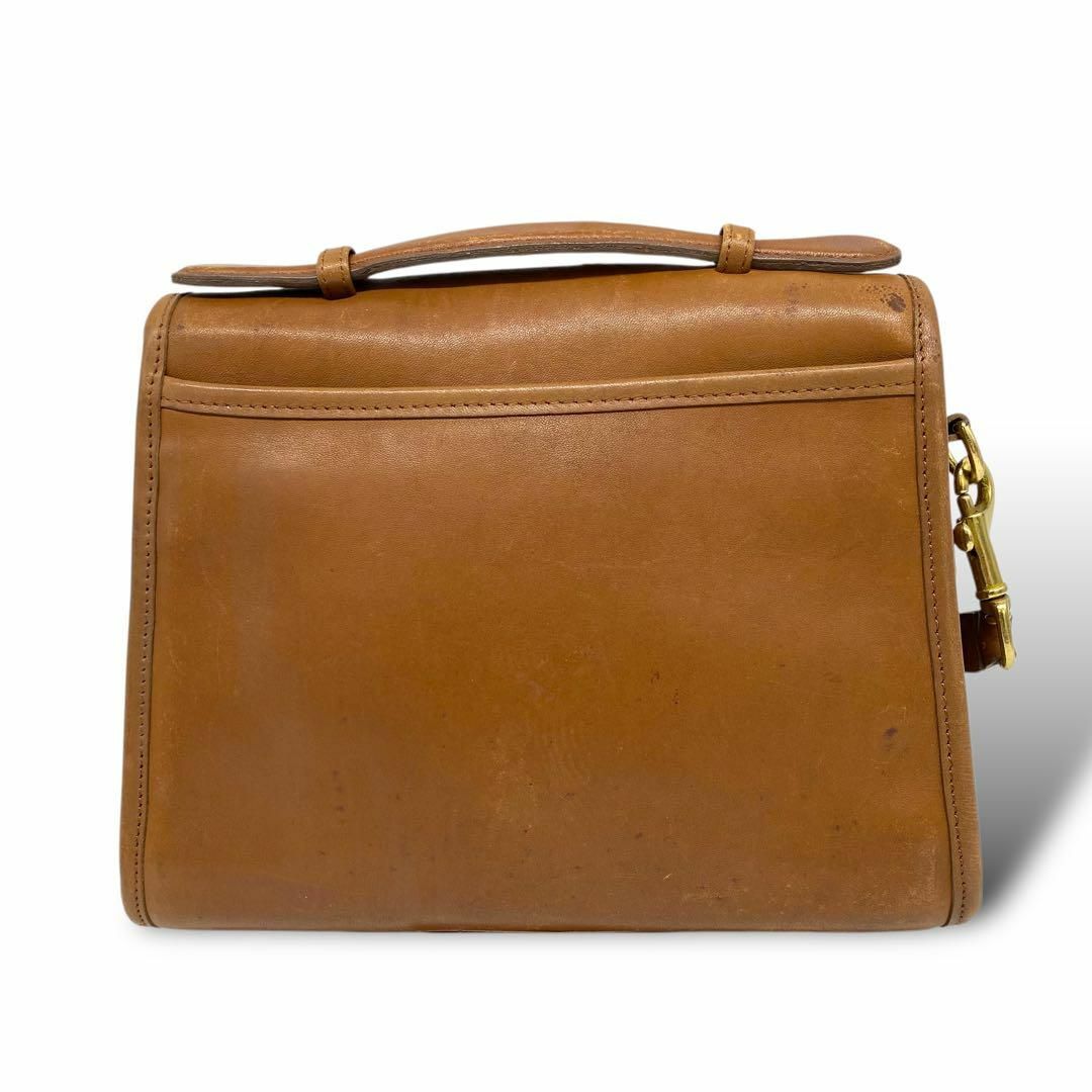 COACH - オールドコーチ　ハンドバッグ　2way レザー ブラウン ターンロック