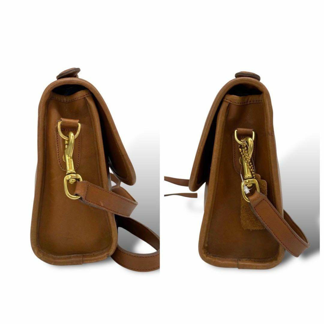 COACH - オールドコーチ　ハンドバッグ　2way レザー ブラウン ターンロック