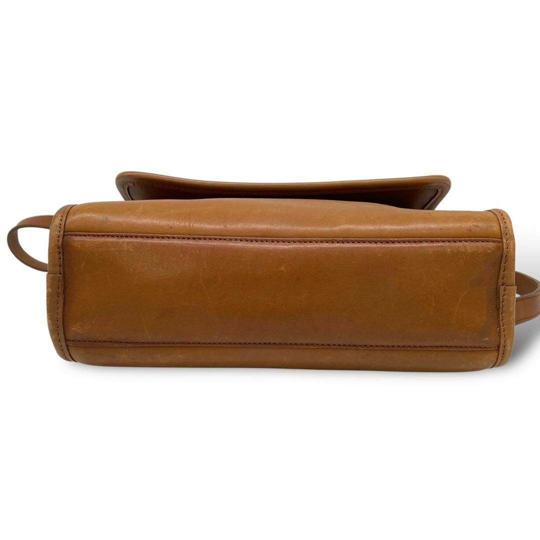 COACH - オールドコーチ　ハンドバッグ　2way レザー ブラウン ターンロック