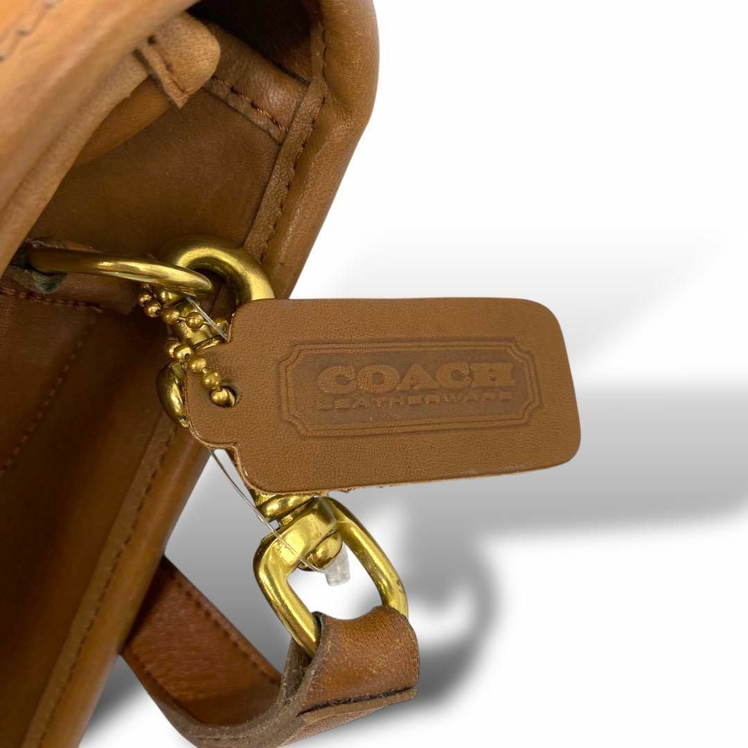 COACH - オールドコーチ　ハンドバッグ　2way レザー ブラウン ターンロック