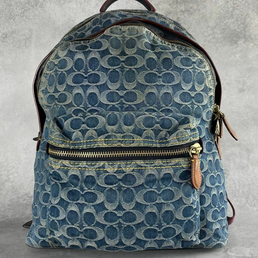 COACH - コーチ チャーター シグネチャー デニム バックパック COACH - コーチ チャーター シグネチャー デニム バックパック
