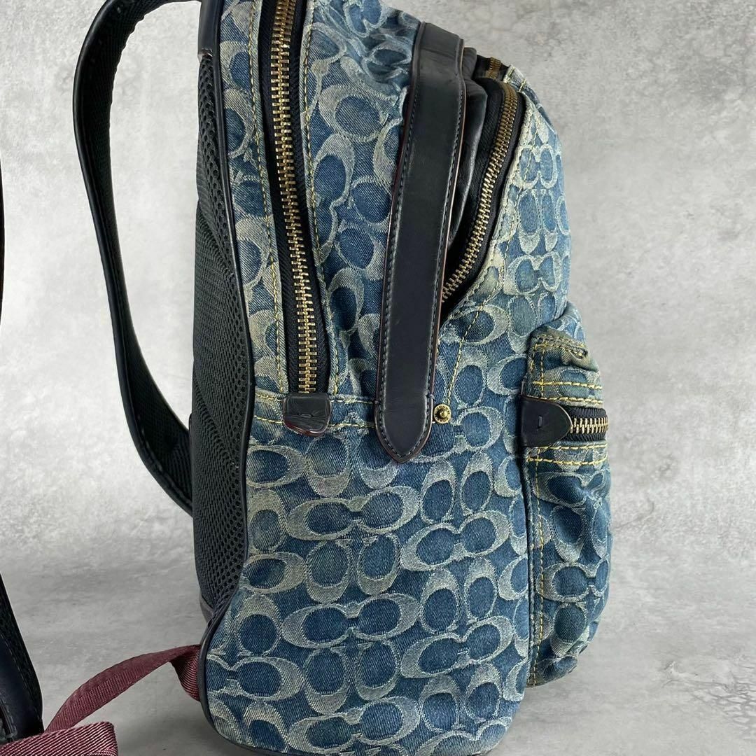 COACH - コーチ チャーター シグネチャー デニム バックパック COACH - コーチ チャーター シグネチャー デニム バックパック