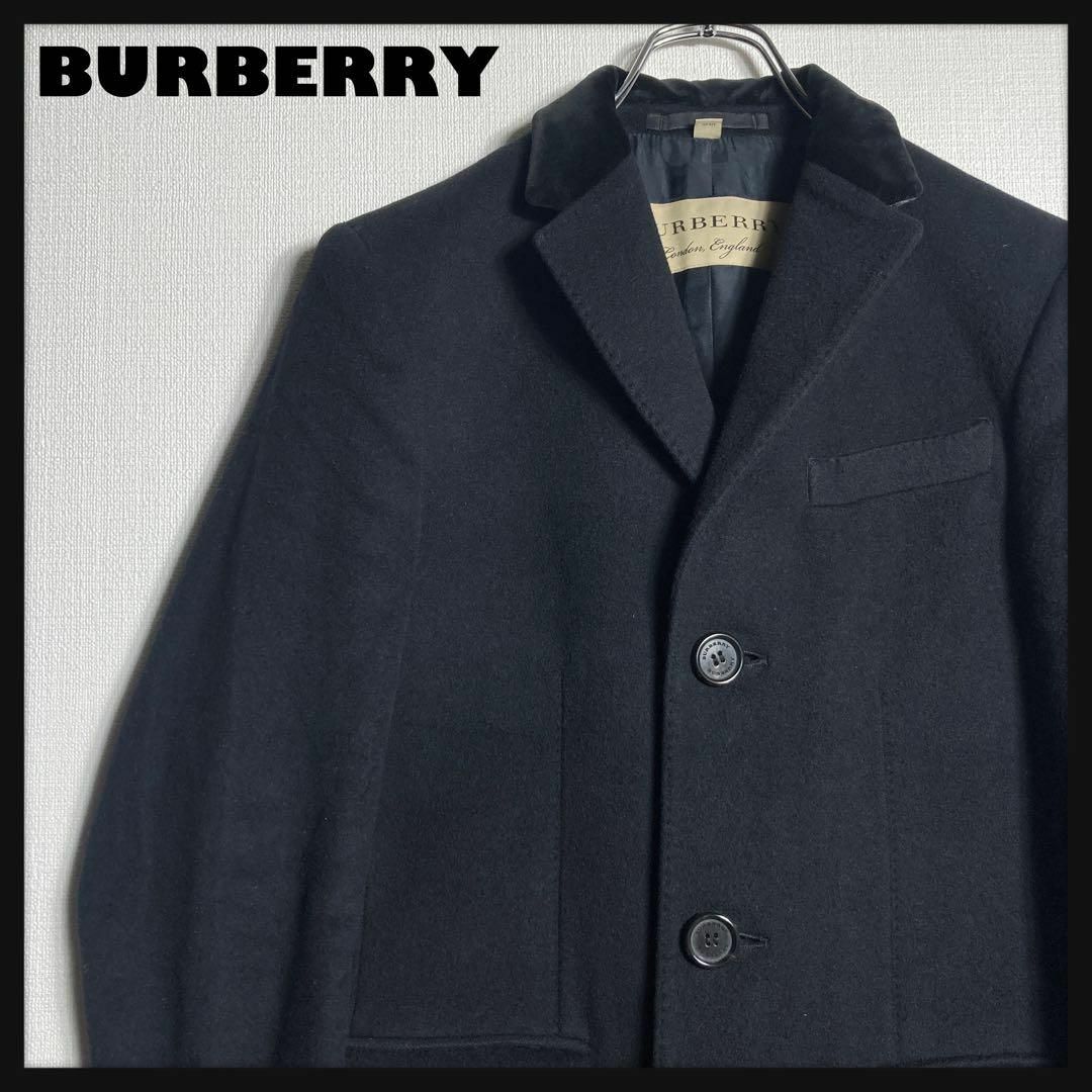 高級】BURBERRY チェスターコート きれいめ ウール80 カシミヤ20 高級】BURBERRY チェスターコート きれいめ ウール80 カシミヤ20
