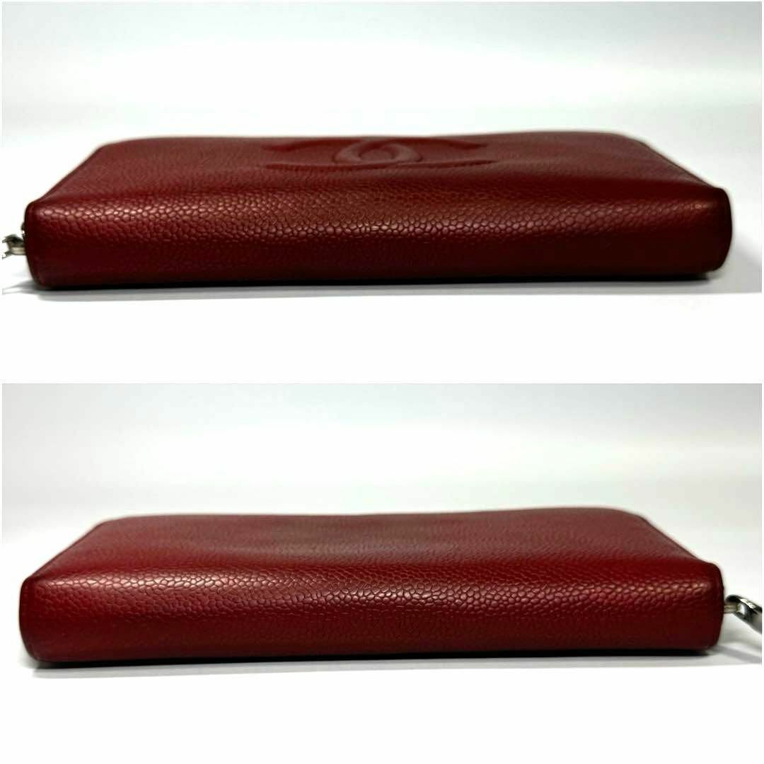 CHANEL - 極美品❤ CHANEL シャネル キャビアスキン ラウンド 長 CHANEL - 極美品❤ CHANEL シャネル キャビアスキン ラウンド 長