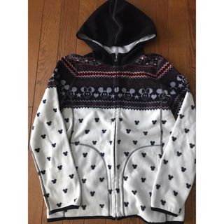 ユニクロ(UNIQLO)のユニクロ フリース ジャケット ミッキーマウス柄 レディース XL(パーカー)