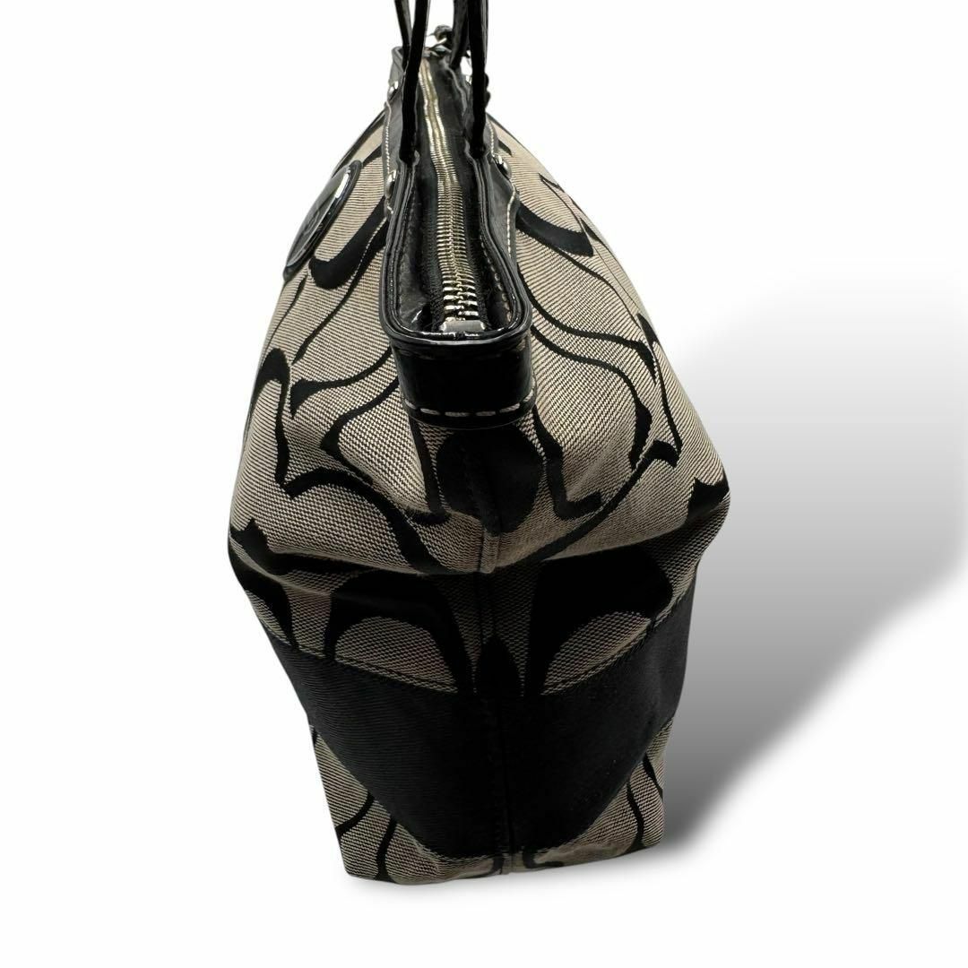 COACH コーチ トートバッグ キャンバス シルバー ブラック COACH コーチ トートバッグ キャンバス シルバー ブラック