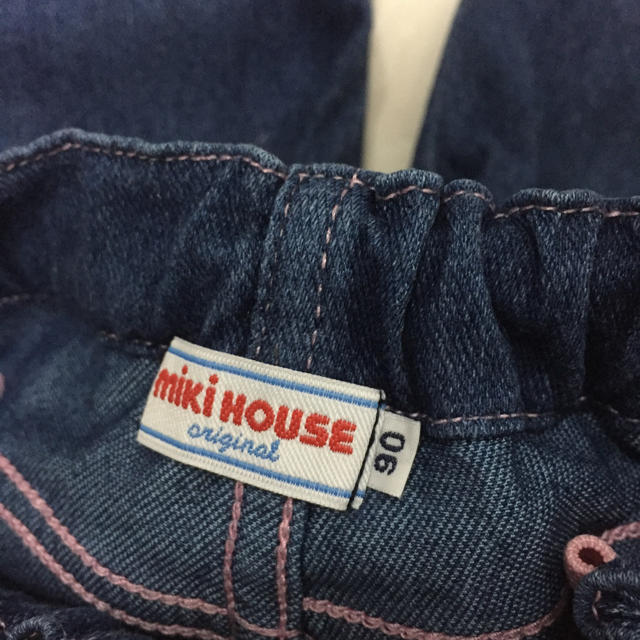 mikihouse(ミキハウス)のミキハウス デニム 90サイズ キッズ/ベビー/マタニティのキッズ服女の子用(90cm~)(パンツ/スパッツ)の商品写真