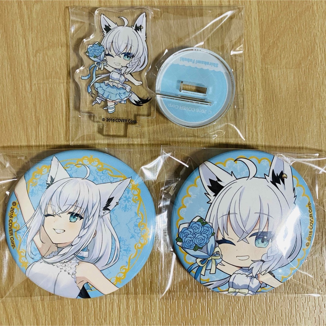 ホロライブ 白上フブキ 結い上げ 缶バッジ アニメイト 8個 ホロライブ 白上フブキ 結い上げ 缶バッジ アニメイト 8個
