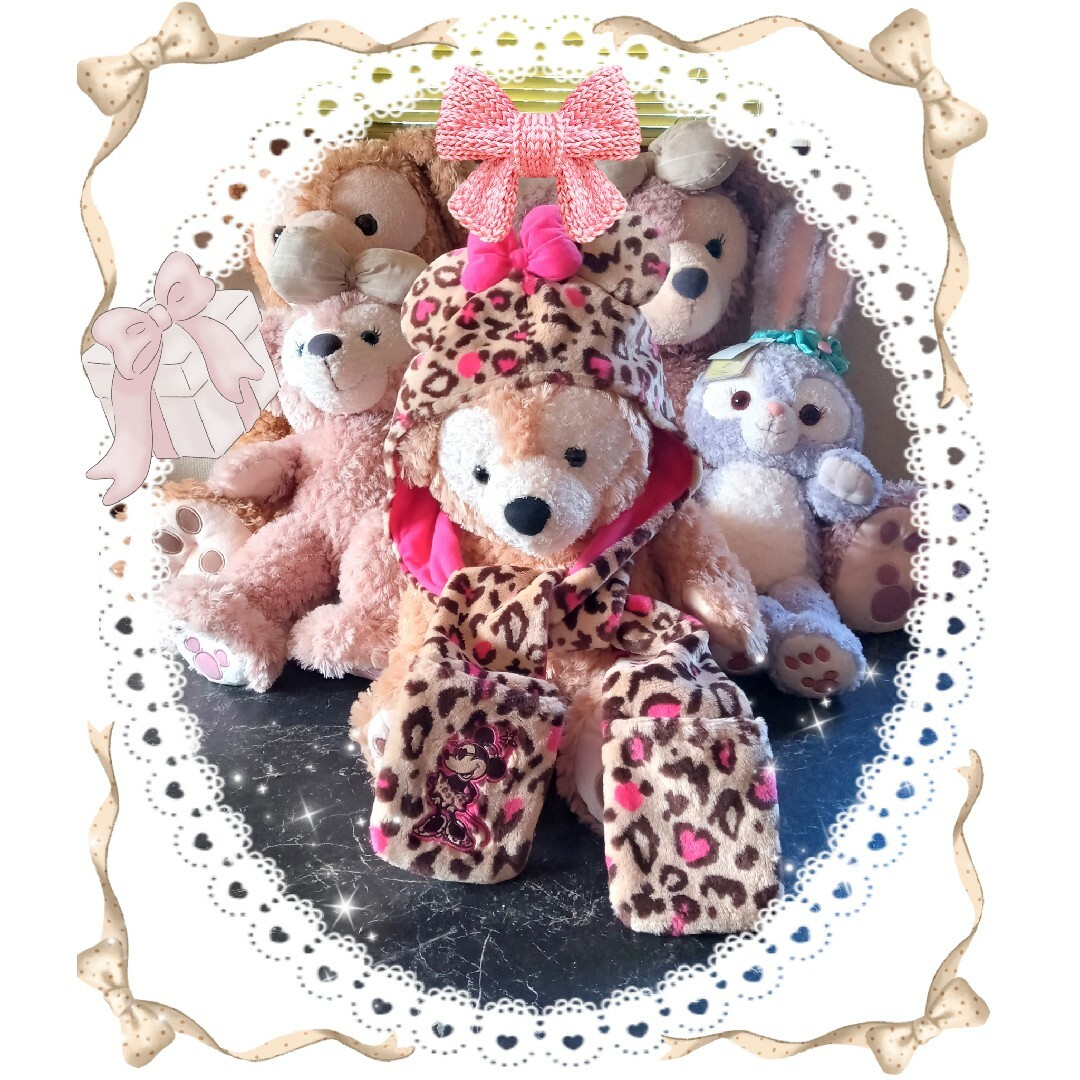 ディズニー♡ミニーファンキャップ ヒョウ柄 - 帽子 ディズニー♡ミニーファンキャップ ヒョウ柄 - 帽子